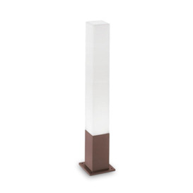 Edo Outdoor Bollard Lamp 1 Light Coffee IP44