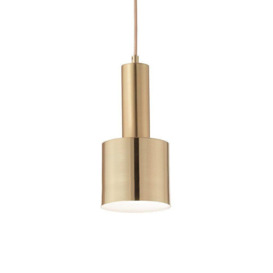 Holly Indoor Ceiling Pendant Lamp 1 Light Brass Satin E27
