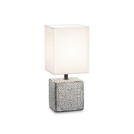 Kali'1 Indoor Table Lamp 1 Light White with Shade E14 - thumbnail 1