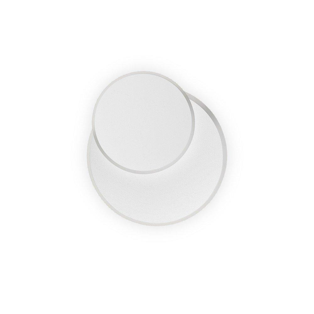 Pouche LED Decorative Round Flush Wall Light White 3000K - image 1