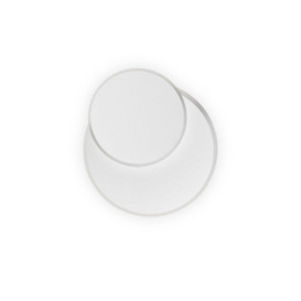 Pouche LED Decorative Round Flush Wall Light White 3000K