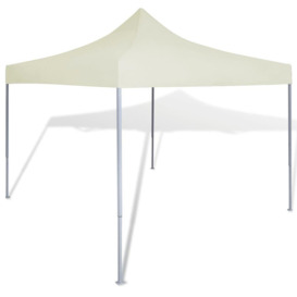 Cream Foldable Tent 3 x 3 m - thumbnail 1