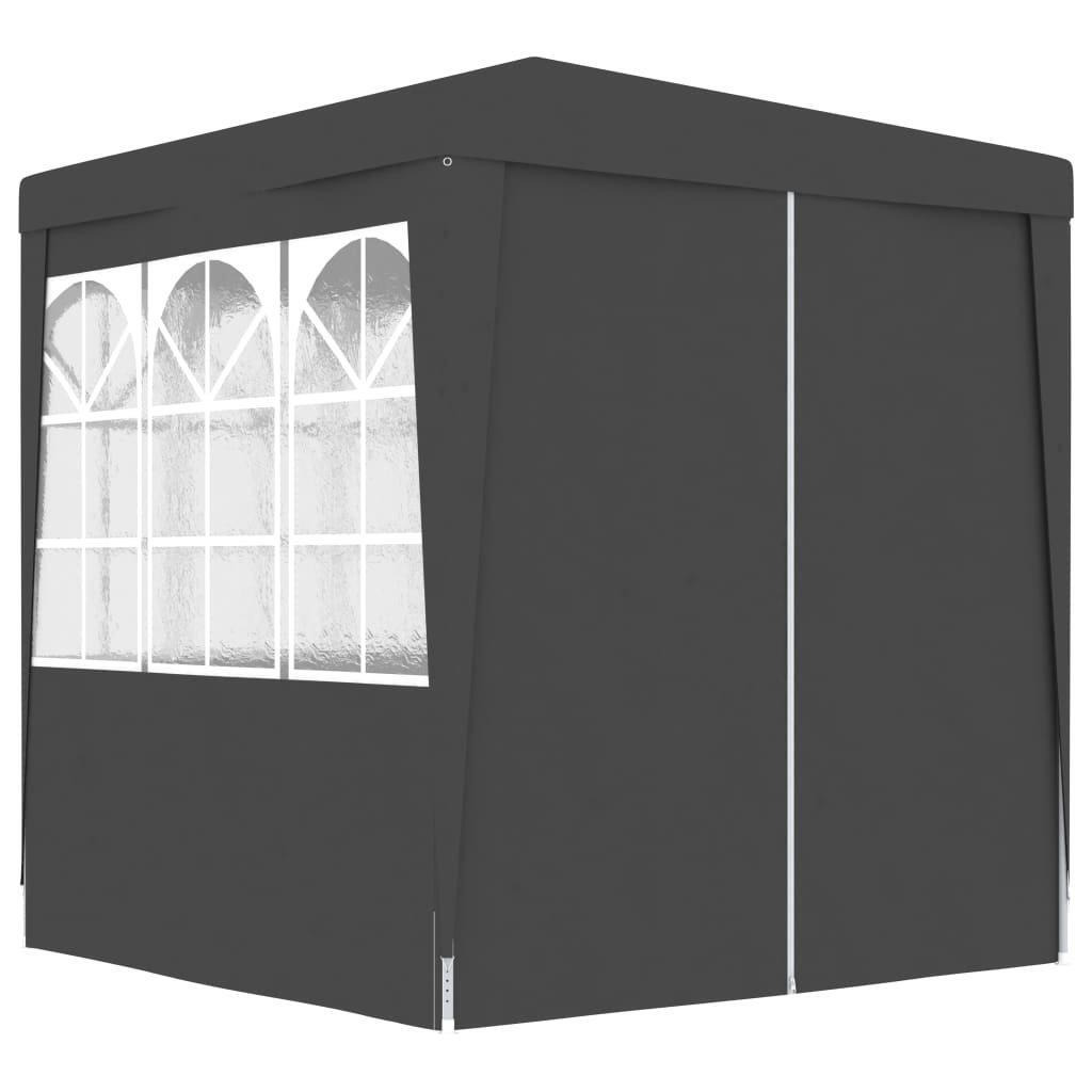 Professional Party Tent with Side Walls 2x2 m Anthracite 90 g/m? - image 1