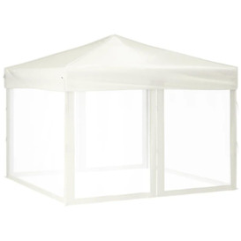 Folding Party Tent with Sidewalls Cream 3x3 m - thumbnail 2