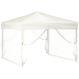 Folding Party Tent with Sidewalls Cream 3x3 m - thumbnail 3