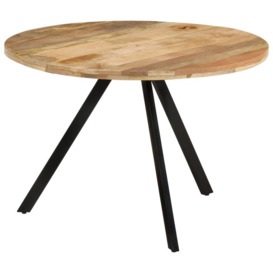 Dining Table 110x75 cm Solid Wood Mango - thumbnail 1