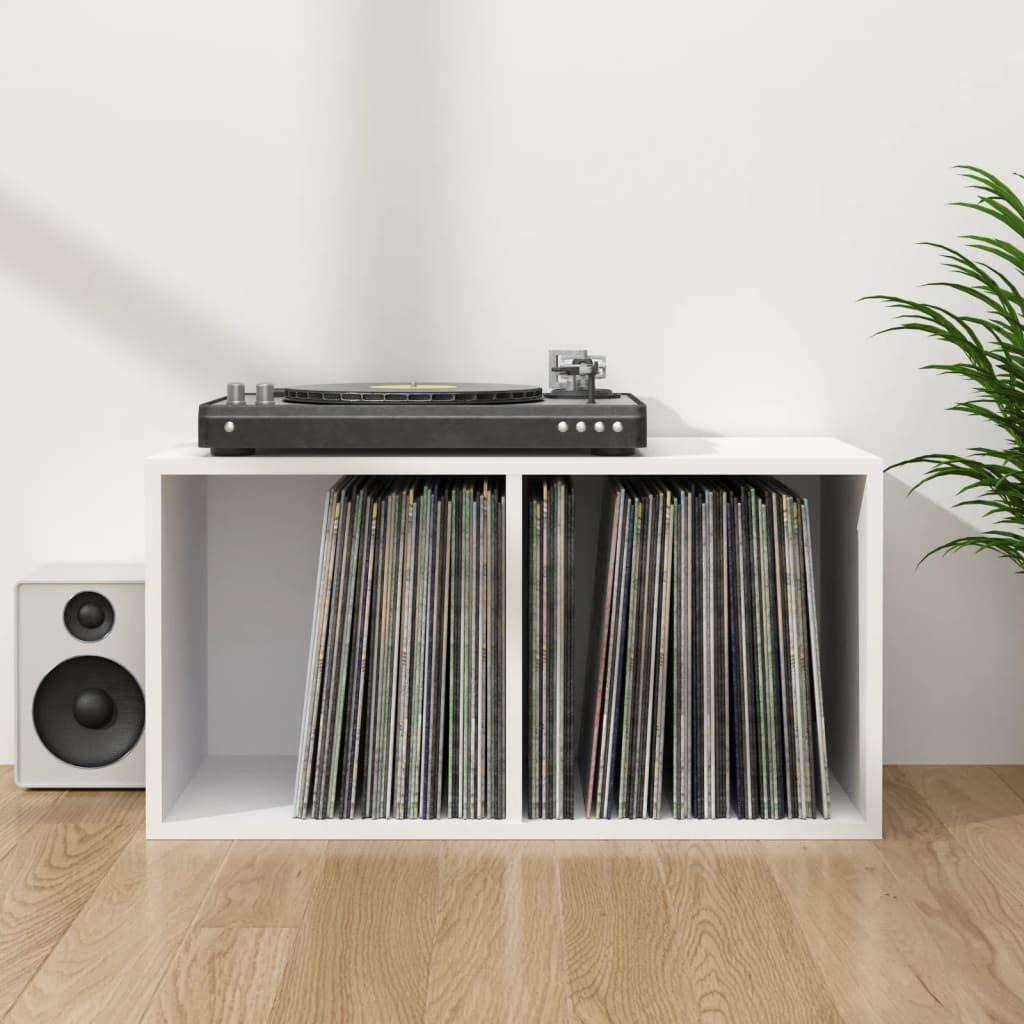 Vinyl Storage Box White 71x34x36 cm Engineered Wood - image 1