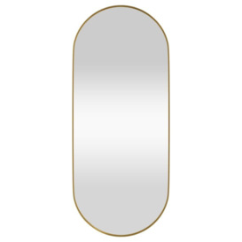 Wall-mounted Mirror Gold 25x60 cm Oval - thumbnail 2