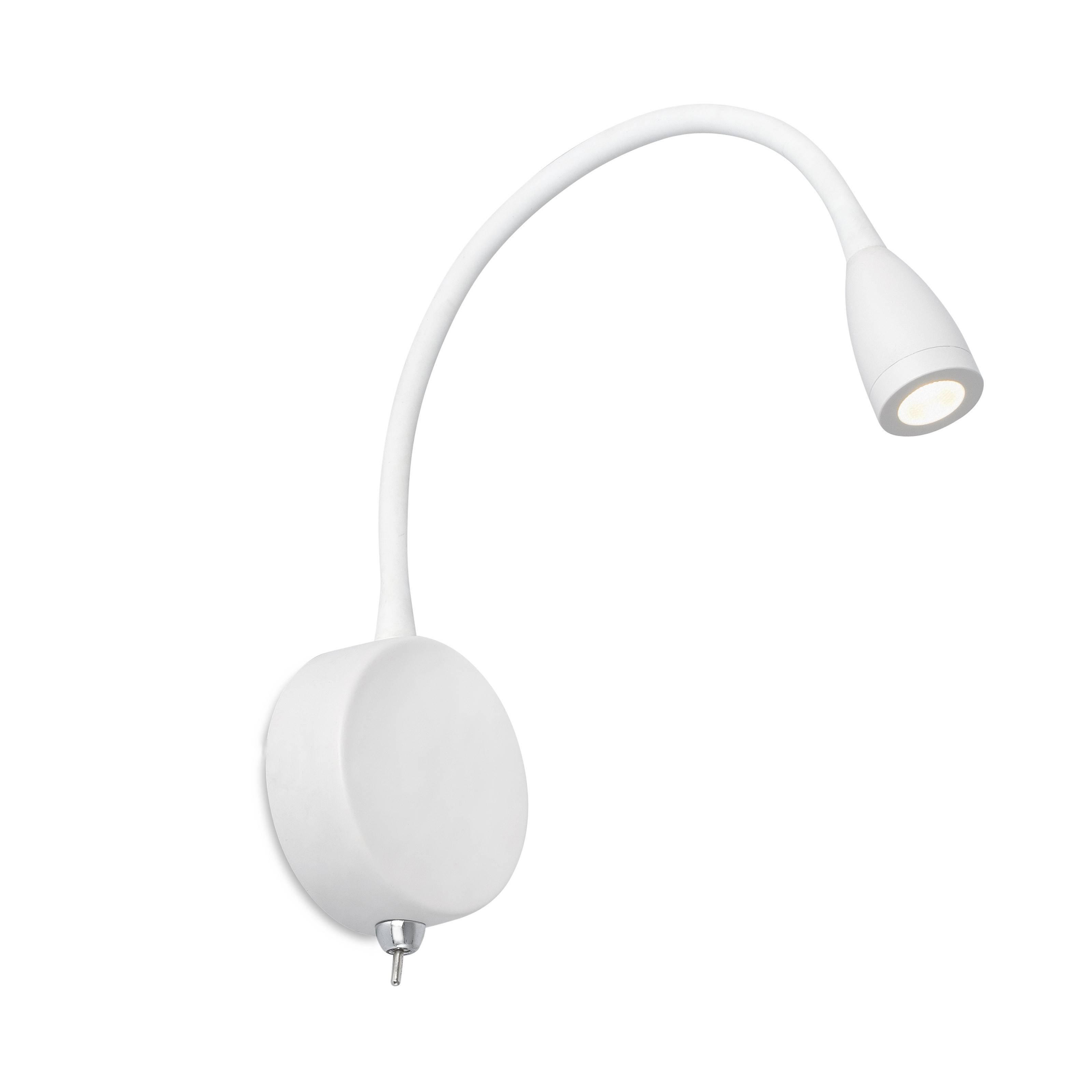 Loke LED Indoor Wall Light Reading Lamp White - image 1