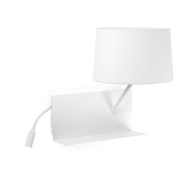 Handy 1 Light Indoor Wall Light Reading Lamp White E27