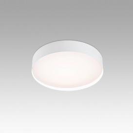 Vuk LED Round Bathroom Flush Ceiling Light White IP44 - thumbnail 1