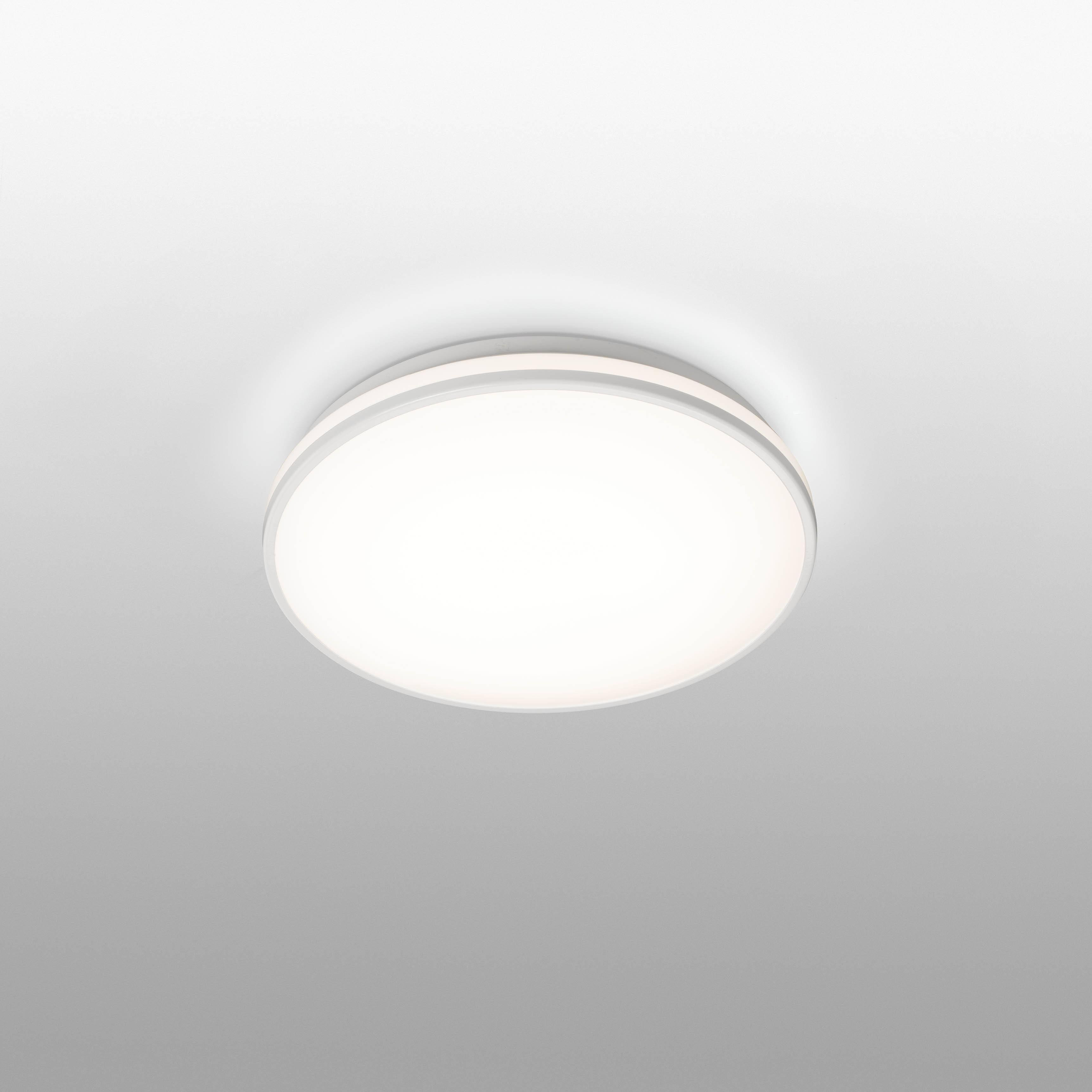 Foro LED Bathroom Flush Ceiling Light White IP44 - image 1