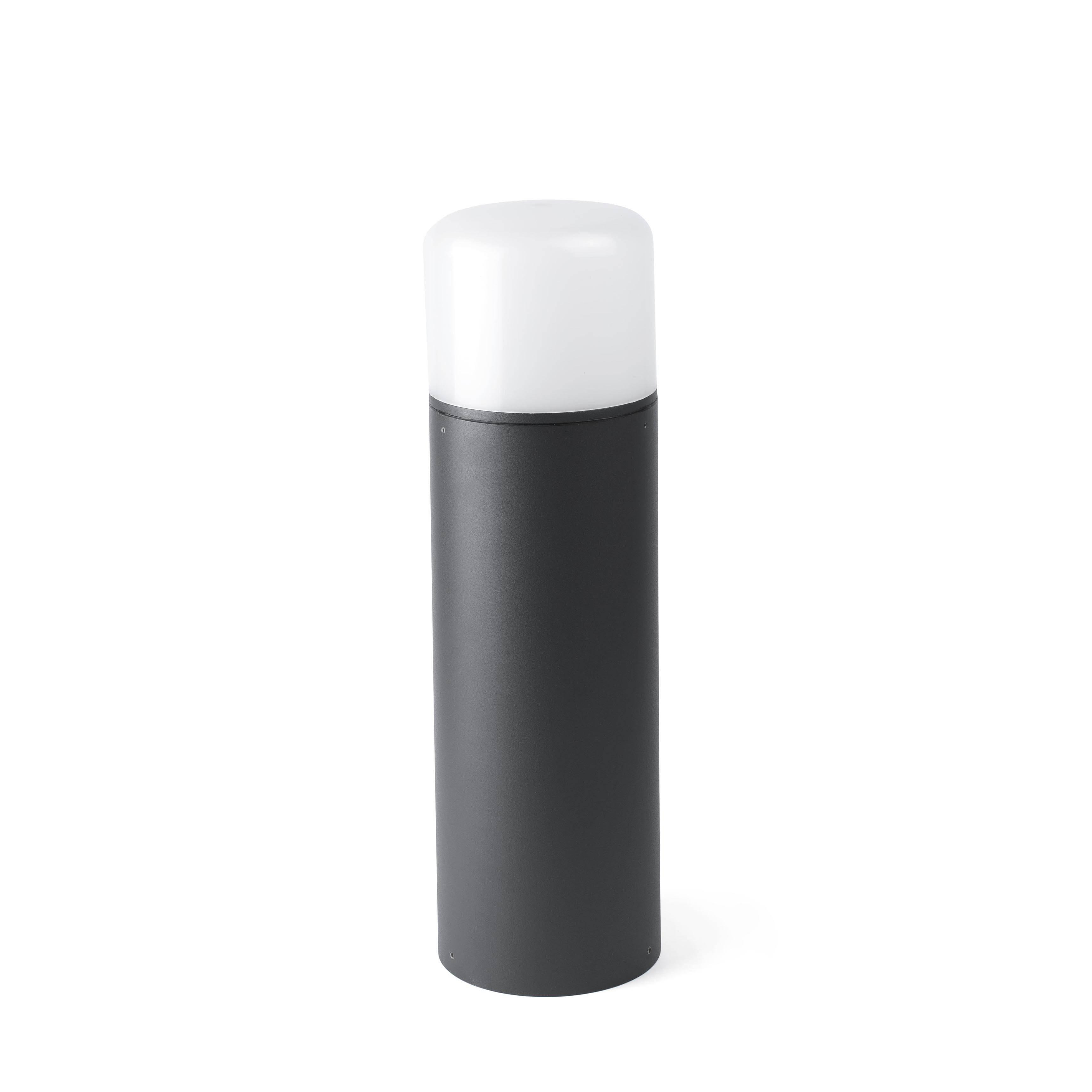 Muga LED Outdoor Bollard Light White Dark Grey IP65 - image 1