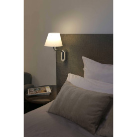 Eterna 1 Light Indoor Wall Reading Light Chrome  Shade Not Included E27 - thumbnail 2