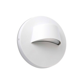 Brow LED Outdoor Wall Light White IP44