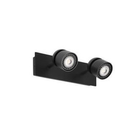 Coco Twin Spotlight Wall Lamp Black 2x GU10