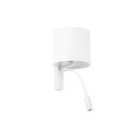 Tira Wall Lamp White E27 with Reading Light 3W 3000K