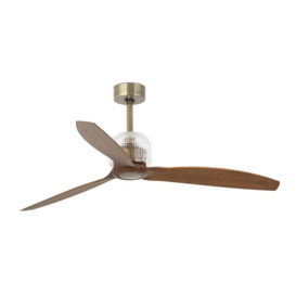 Deco Gold Wood Ceiling Fan With DC Motor