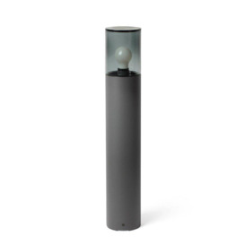 Kila Dark Grey Beacon Bollard Lamp 70cm Smoked 3000K IP65