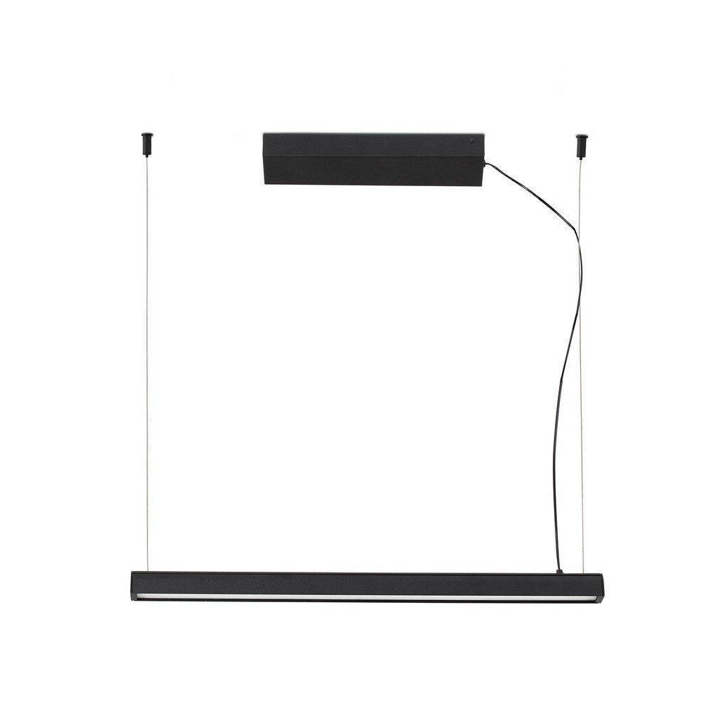 Vico 60cm Black Pendant Lamp With Surface Canopy - image 1