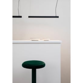 Vico 60cm Black Pendant Lamp With Surface Canopy - thumbnail 2