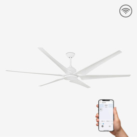 Cies White 6 Blade Ceiling Fan With DC Motor Smart - thumbnail 2