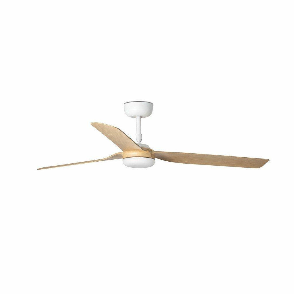 Punt White Light Wood 3 Blade Ceiling Fan With DC Motor - image 1