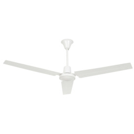 Indus Large Ceiling Fan Without Light White