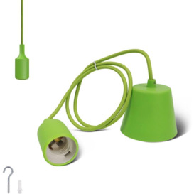 Pendant Lamp Holder with Textile Cable and Silicone Holder