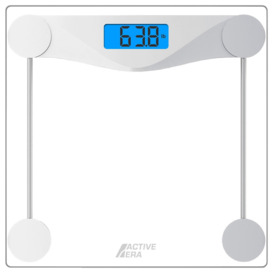 Ultra Slim Glass Bathroom Scales with Calorie Intake Calculator
