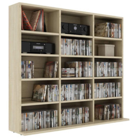 CD Cabinet Sonoma Oak 102x23x89.5 cm Engineered Wood - thumbnail 3