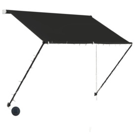 Retractable Awning with LED 100x150 cm Anthracite - thumbnail 3