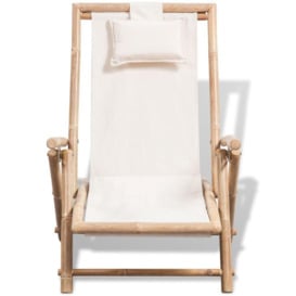 Outdoor Deck Chair Bamboo - thumbnail 2