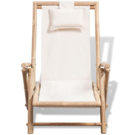 Outdoor Deck Chair Bamboo - thumbnail 3