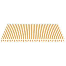 Replacement Fabric for Awning Yellow and White 5x3.5 m - thumbnail 3