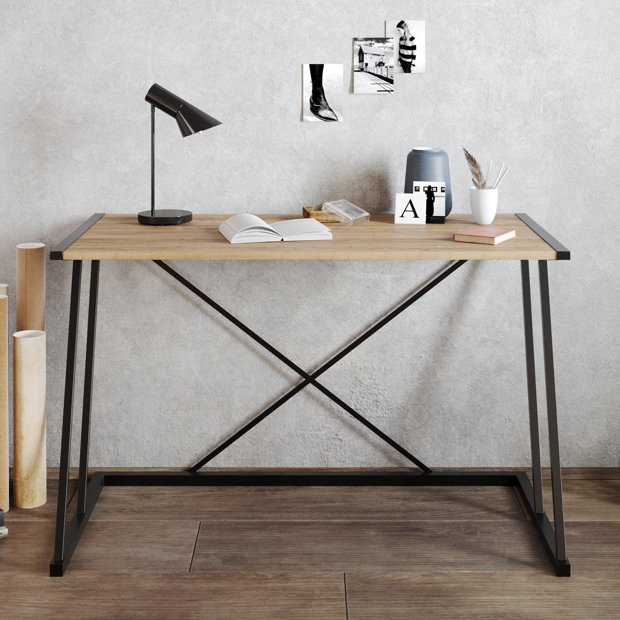 Anemon Metal Legs Computer and Writing Desk for Office and Home - image 1