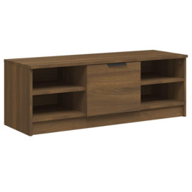 TV Cabinet Brown Oak 102x35.5x36.5 cm Engineered Wood - thumbnail 2