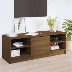 TV Cabinet Brown Oak 102x35.5x36.5 cm Engineered Wood