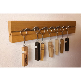 Cleppa Handmade Wooden Wall Mounted Key Holder Key Organizer (25 cm) - thumbnail 2