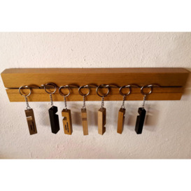 Cleppa Handmade Wooden Wall Mounted Key Holder Key Organizer (25 cm) - thumbnail 3