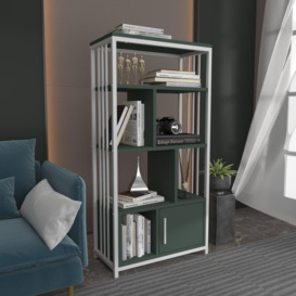 Valero Metal Bookcase Shelving Unit Bookshelf - thumbnail 2
