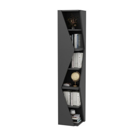 Arrow 6-tier Corner Bookcase, Bookshelf, Shelving Unit - thumbnail 3