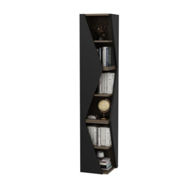 Arrow 6-tier Corner Bookcase, Bookshelf, Shelving Unit - thumbnail 3