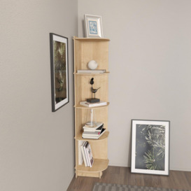 Liva Corner Bookshelf Bookcase Shelving Unit - Screwless Style - thumbnail 2