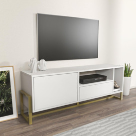 Utopia TV Stand TV Unit TV Cabinet with Shelves and One Cabinet - thumbnail 2