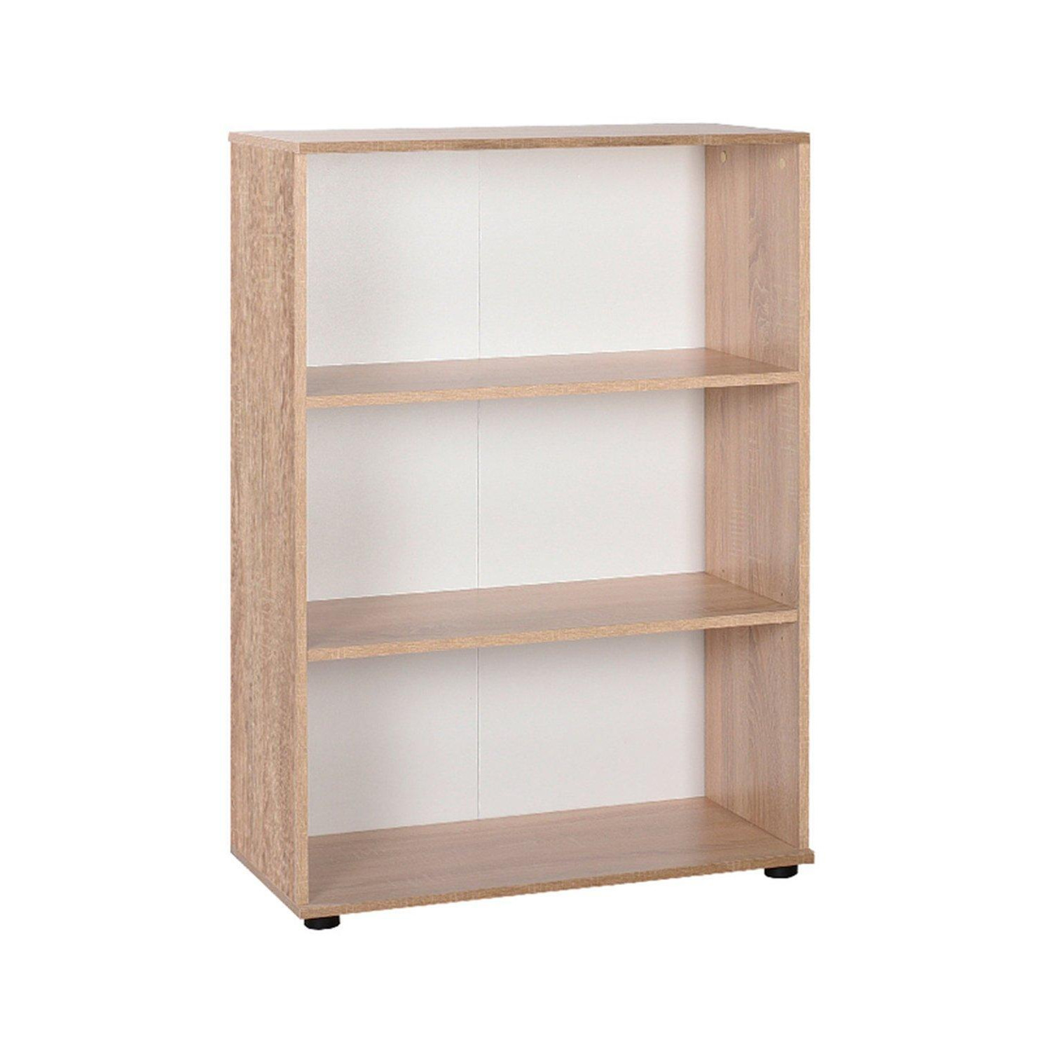 3 Tier Sonoma Oak Modern Bookcase - image 1