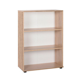 3 Tier Sonoma Oak Modern Bookcase