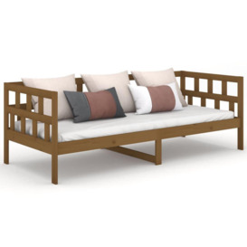 Day Bed Honey Brown Solid Wood Pine 90x200 cm - thumbnail 2