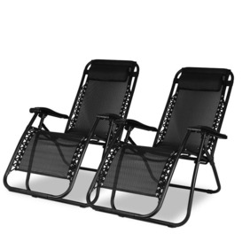 Folding Recliner,Leisure Beach Chair for Outdoor Camping,Zero-Gravity Lounge Chair - thumbnail 1