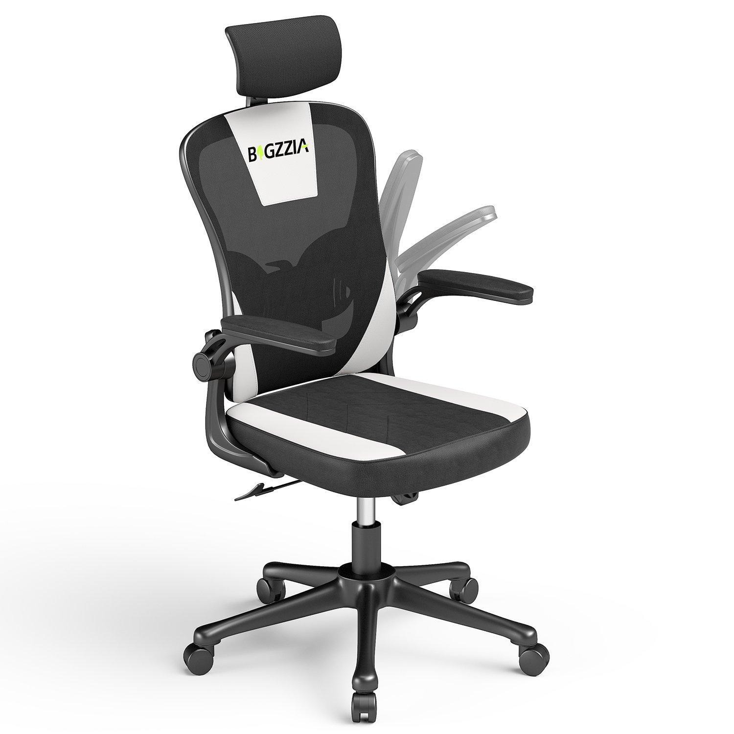 Computer Desk Chair with Adjustable Headrest for Meeting Room and Office - image 1
